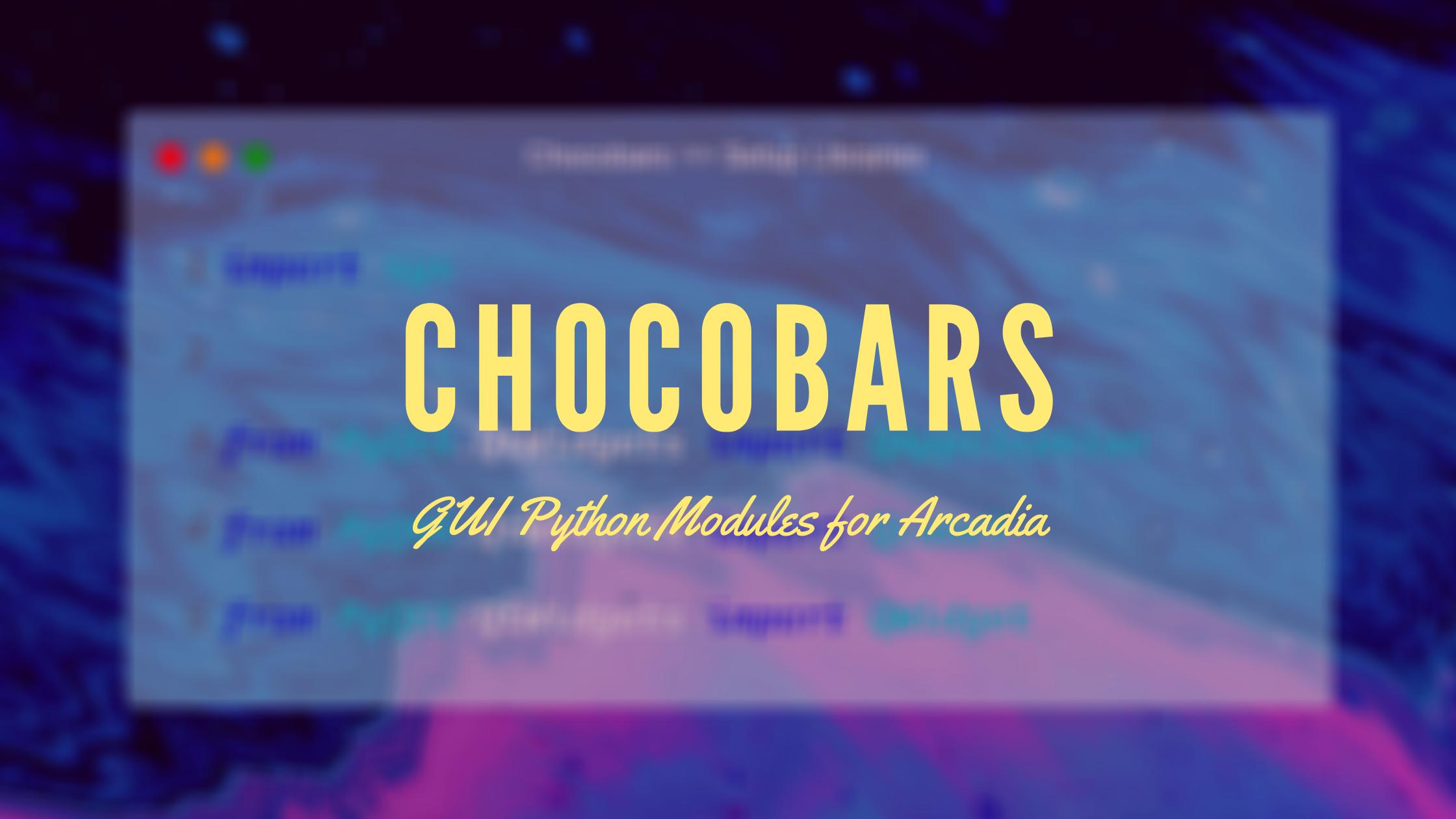 Announcing Chocobars